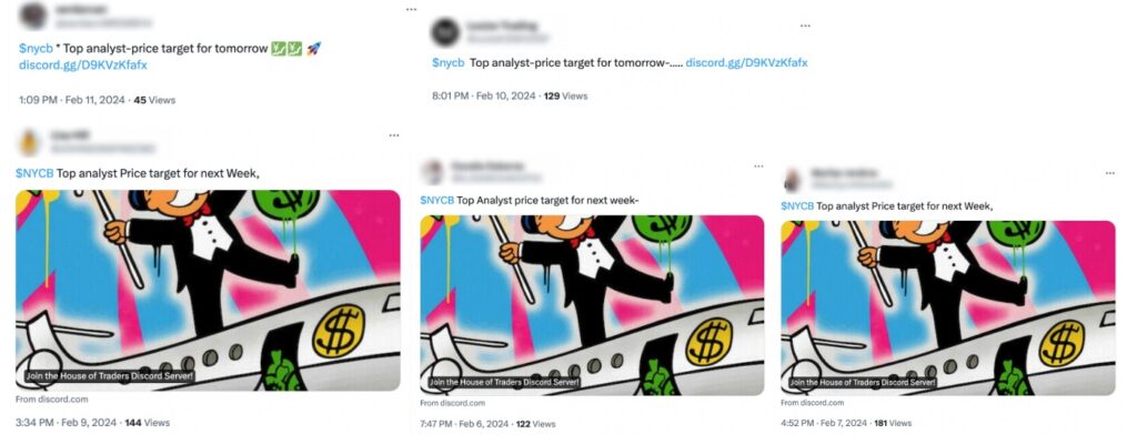 Some of the identical messages spread by the bot network that was responsible for the fake campaign.