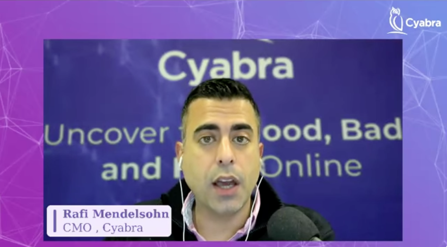 Rafi Mendelsohn, CMO of Cyabra, presenting insights during the Rapid Response Session on DeepSeek risks, realities, and AI-driven threats