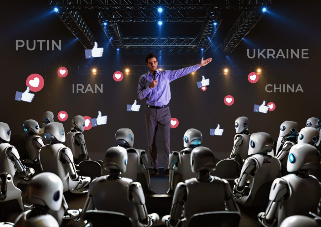 Bot Networks Amplify Controversial Voices