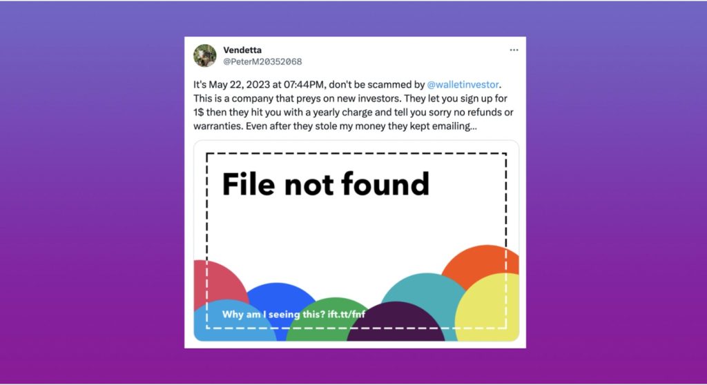 Disinformation Brand Reputation – WalletInvestor