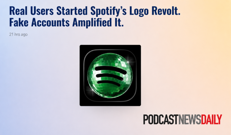 Real Users Started Spotify’s Logo Revolt. Fake Accounts Amplified It.