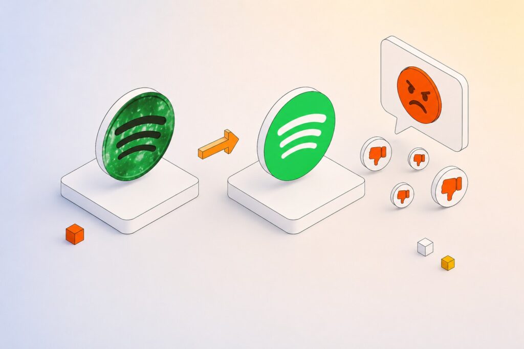 Spotify’s Logo Change – Real Backlash, Inauthentic Amplification